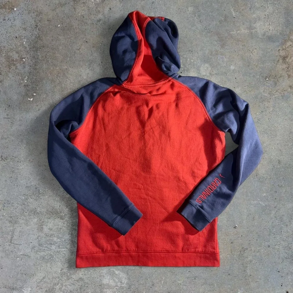 Nike St. Louis Cardinals Red Navy Full Zip Hoodie MLB Baseball Size Woman's Med